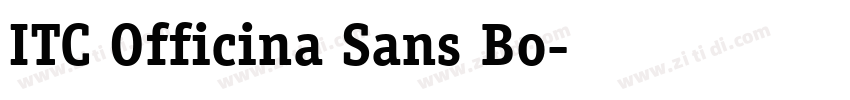 ITC Officina Sans Bo字体转换